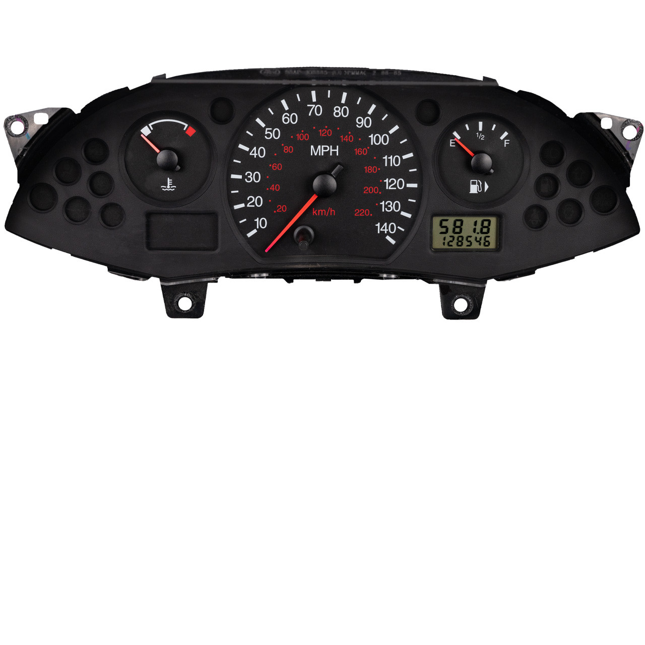 Ford Transit Connect / Focus Mk1 style instrument cluster with LCD odometer, repaired mobile by DashTech Services